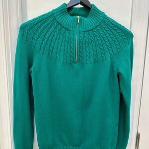 Lands End Quarter Zip Sweater